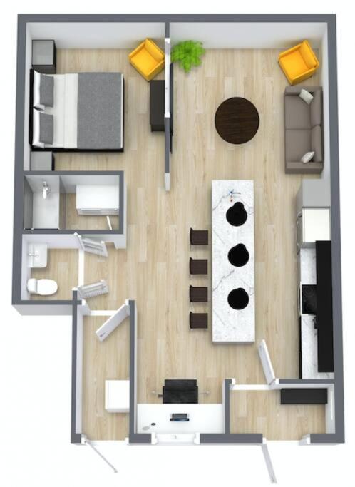 Loft Style Industriel-Centre-Ville+Parking Gratuit Quebec Pokoj fotografie